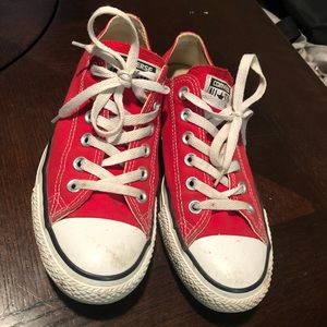 Red Converse size 8